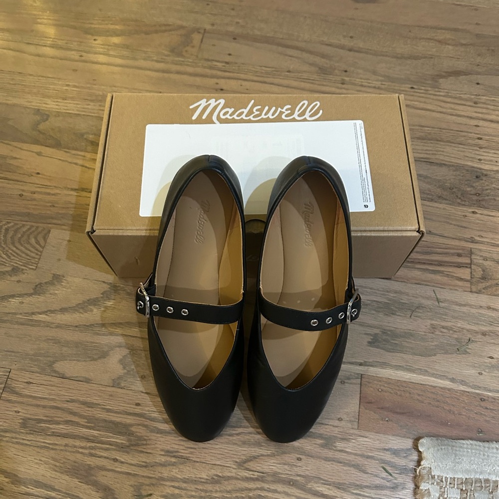 Remy Mary Jane Black Flats by Madewell